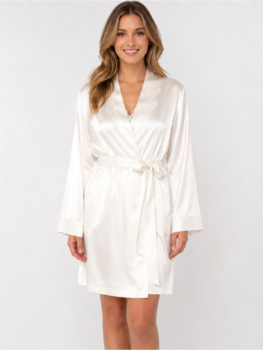 Title: Marilyn Monroe Intimates 2 Piece Satin Robe Set S/M